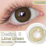 Contact Lens Korean Style Makeup Color Contact Lenses Doll Lens Desire II Lime Green 6 Months