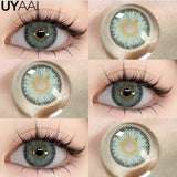 Color Contact Lens Natural Pupils Green Lens Makeup Colored Pupils Gray Contact Lenses Brown Cosmetics Natural Pupils