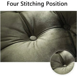 Grey Square Thick Floor Seating Cushions Tufted Cushion Meditation Pillow Floor Pillows Seating with Carrying Handle Tatami Pad