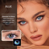 Colored Contact Lenses 14.5mm Natural Look Lenses  Women Beauty Colored Pupils Green Contact Lenses Blue Contact Lenses