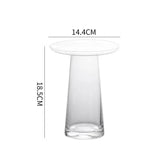 Creativity Transparent Glass Vase Hydroponics Flower Pots Desk Decoration Artificial Flowers Modern Home Decor Floral Vases