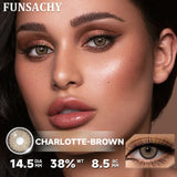 2pcs Brown Contact Lenses for Eyes Beautiful Pupils Yearly Cosmetic Blue Gray Colored Lens Brown Natural Lens Fast Ship