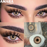 1 Pair Colored Contact Lenses Natural Fashion Brown Eye Lens Gray Contact Eye Lenses Blue Lenses Contacts for Dark Eyes