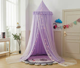 Baby Room Decoration Mosquito Net Curtain Canopy 2 Layers Round Crib Netting Tent for Kids Bed Valance