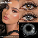1Pair Colored Contact Lenses for Eyes Blue Lenses Gray Pupils Green Eye Natural Lenses Fashion Beauty Contacts Yearly