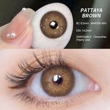 1 Pair Natural Color Contact Lenses for Eyes Beauty Pupils Gray Lenses Eye Yearly Use Brown Diopter Contact Lenses