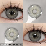 Ikeehome  2Pcs Color Contact Lenses with Eyes Natural Blue Contact Lenses Brown Pupils Beauty Gray Lenses Yearly Green Contacts