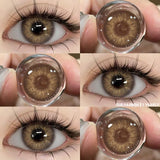 1Pair Color Contact Lenses for Eyes Natural Blue Colored Pupils Green Eye Color Lens Gray Contacts Brown Lenses Yearly