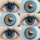 1 Pair New Myopia Lenses Colored Contact Lenses for Eyes With Degrees Prescription Blue Pupil Beauty Makeup Eye Lenses