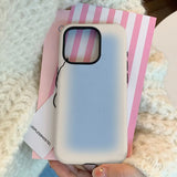 Blue and White Gradually Changing Color Case for IPHONE 16 ProMax 15 14 13 12 11 PRO Acrylic TPU Two in One Magnetic Phone Cases