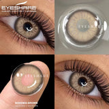 2pcs Natural Color Contact Lenses for Eyes Blue Eye Lenses Gray Pupils Lens Brown Lenses Yearly Cosmetic Green Contacts