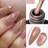 7ml Rubber Base Nail Gel Polish Nude Milky White DIY Nail Art Soak Off Gel Polish Semi Permanent Painting UV Vernis