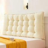 High Quality and Simple Washed Cotton Bedside Cushion for Home Use Large Backrest Bedroom Bed Cushion Waist Protection Pillow