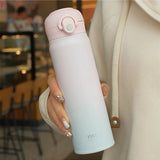 350ml/500ml Fashion Stainless Steel 316 Thermal Flask Portable Long Term Insulation Adult Student Thermal Bottle Travel Tumbler