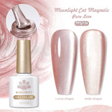 Gold Reflective Moonlight Gel Nail Polish Cat Magnetic Aurora Spar Glitter Semi-Permanant Varnish Nail Art Magnetic