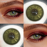 Half Yearly Soft Colored Contact Lenses for Daily Eye Cosmetic Makeup 14.5mm Multichrome Beauty Styling Lens