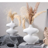 Ceramic Vase Abstract Geometric Crafts Floral Arrangement Accessories Flower Terrarium Pot Home Decoration