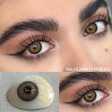 2pcs Blue Green Contact Lenses Yearly New Colored Lens Brown Natural Cosmetic Gray Big Eyes Student Beauty Pupil