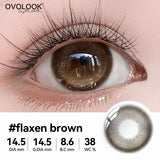 1 Pair(2pcs) Chocolate/Silver Gray/Ocean Blue/Natural Black 14.2mm/14.5mm Enlarging Pupil Soft Contact Lenses 6 Months
