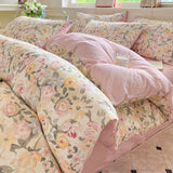 Pure Cotton Bedding Set Four Piece Bed Sheet Set Comforter Set Single Double  Bed Quilt Cover Rural Style Floral Bed Linens
