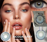 1pair Natural Color Contact Lenses for Eyes Fashion Blue Lenses Gray Pupils Brown Lenses Yearly Cosmetic Green Contacts