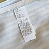 Japanese 100% Cotton Brushed Single Duvet Cover Striped Plaid Quilt Cover for Dorm Home Skin-Friendly Bedding for All Seasons