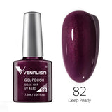 Nail Gel Polish 7.5ml HEMA/TPO FREE Red Sparkle Sequin Gel Nails Beautiful Semi Permanent Soak Off UV LED Gel Polish