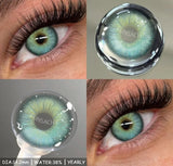 1 Pair Blue Eye Lenses Korean Natural Contact Softlens Color Eye Makeup Contacts Gray Beautiful Pupil Yearly Cosmetics