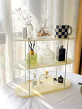 Acrylic Rack Multi-layer Bathroom Desktop Perfume Storage Rack Water Cup Cosmetics Display Rack 3 Layer Table Organizer Shelf