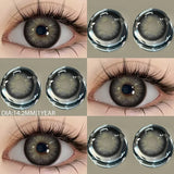 New Fashion Color Contact Lenses for Eyes Brown Eyes Contacts Lenses Colorful Makeup Blue Eyes Lenses Yearly 2pcs=1pair