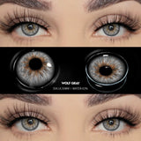 0~-6.00 Myopia Lenses 1 Pair Colored Contact Lenses with Degree Natural Eye Contact Prescription Lens Fashion Lenses