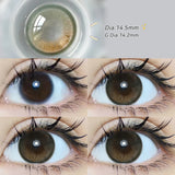 2pcs Gradient Green Contact Lenses Natural Color Pupils Coffee Pearl Lenses Makeup Color Eye Lenses Brown Lens Gray Lens