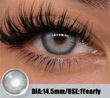 Fashion Colorful Eyes Contacts Colored Contact Lenses Yearly Blue Gray Beauty Pupils Brown Makeup Eyes Lenses 2pcs/pair