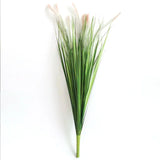 7 Heads Fake Reed Bouquet Silk Onion Grass Large Artificial Tree Wedding Flower Plastic Autumn Plants for Home Party Decoration