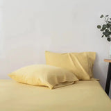 2Pcs Pillowcases 100% Bamboo Fiber Cooling Anti-bacterial Solid Color Hotel Home Summer Envelope Style Pillow Covers 50x75cm