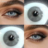 Rome Times Grey 14.2mm Small Pupil Natural Colored Contact Lenses Yearly Disposable Fashion Eye Contacts for Daily Makeup