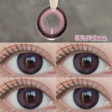 1 Pair Myopia Color Contact Lenses for Eyes with Prescription Makeup Eye Color Lenses Beauty Pupils Fashion Blue Lenses