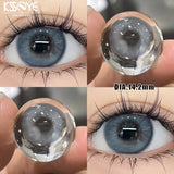 2PCS New Blue Colored Contact Lenses Gray Change the Color the High Quality Beauty Pupil Makeup Eyes Lens