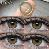 New 1 Pair Colorful Contact Lenses for Eyes Fashion Natura Gray Eye Contacts Blue Eye Lenses Green Lenses Yearly
