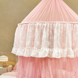 1PC Mosquito Net Top Hook Encrypted Mesh Lace Patchwork Hanging Net Canopy Quick Installation Anti-mosquito Bed Cover Curtain