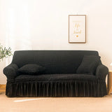 1/2/3/4 flying seat seersucker living room sofa cover elastic sofa cover elastic solid thickness elastic sofa cover