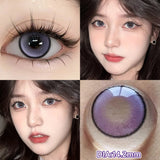 1 Pair Myopia Color Contact Lenses for Eyes with Prescription Makeup Eye Color Lenses Beauty Pupils Fashion Blue Lenses
