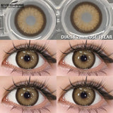 1pair Blue Contact Lenses For Eyes Korean Cute Lens Eye Makeup Pupil Brown Softlenses Women‘s color contact lenses