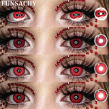 2PCS New Cosplay Colored Contact Lenses Halloween Contact Lenses Role Playing Beauty Makeup Products Enlarge Eyes Lens