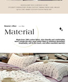 Purple Tulip Small Embroidery Cotton Bedding Set Moonlight Bus Tee-Piece Quilt Cover eet Bedding Pure Cotton 8M Bed Canopy