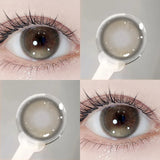 Brown World 1 Pair New Product Color Contact Lenses Degrees Fashion Comfort Soft Nature Blue Grey Lenses
