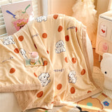 New double-sided blanket class A thickened milk wool lamb wool sofa blanket office nap blanket