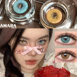 New Fashion Color Contact Lenses for Eyes Brown Eyes Contacts Lenses Colorful Makeup Blue Eyes Lenses Yearly 2pcs=1pair