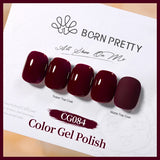 Wine Red Jelly Gel Nail Polish Glitter Nude Translucent Quick Extension Gel Semi Permanent Varnish UV Gel Nail Art 1