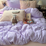 Fashion Polka Dots Printed Duvet Cover Set Super Soft Queen Size Bedding Sets Single Double Quilt Cover and Sheets Pillowcases